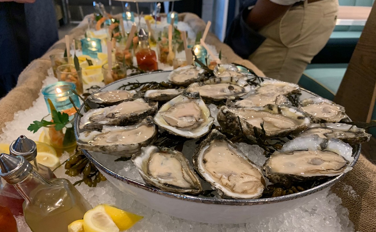 Plump and pretty oysters shine at Fish Camp.