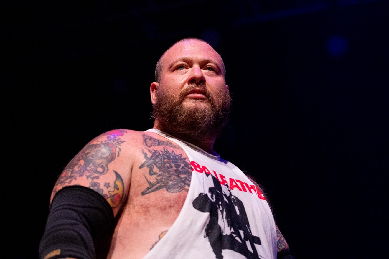 Action Bronson stands center stage at the House of Blues