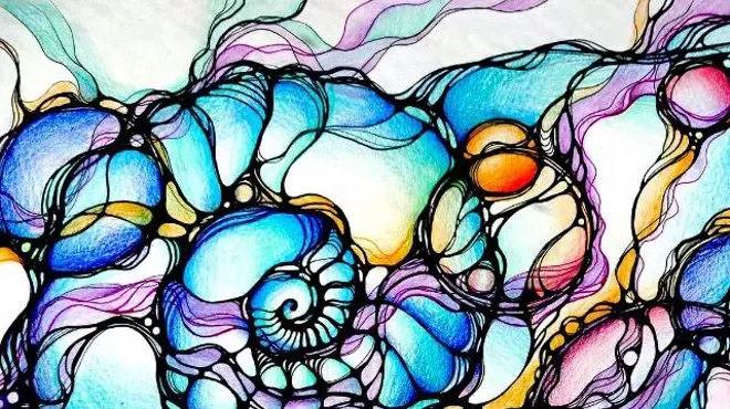 Image: ART AND WINE EVENT: Love in Neurographic Art Technique