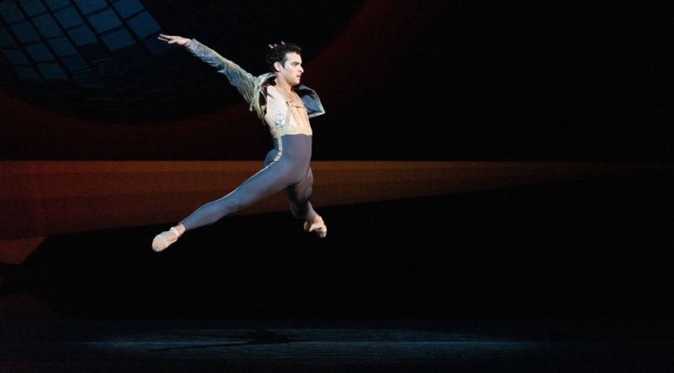 Eli Tomazi in Trey McIntyre’s Pretty Things who'll be dancing en pointe in Cinderella with the Houston Ballet.