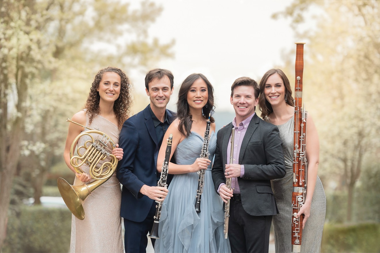 The quintet WindSync will perform the nature-inspired program Taxonomies at the McGovern Centennial Gardens.