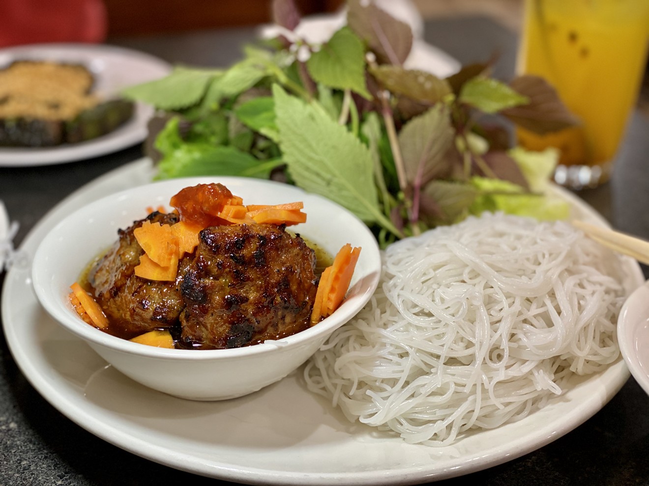 Bun Cha Hanoi is a specialty of Pho Tan Loc in Sugar Land