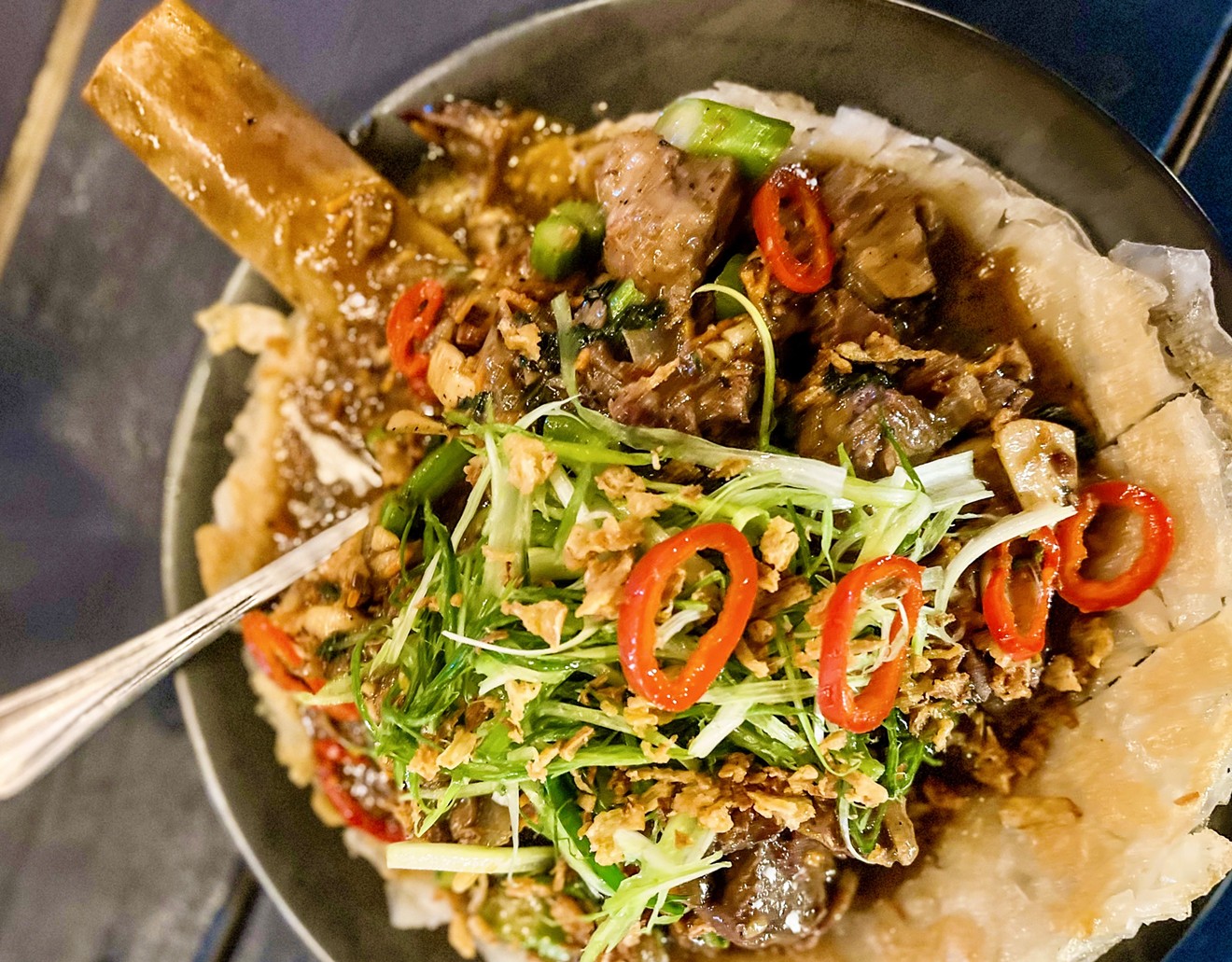 The Smoked Beef Rib Flat Rice Noodles are a masterpiece.