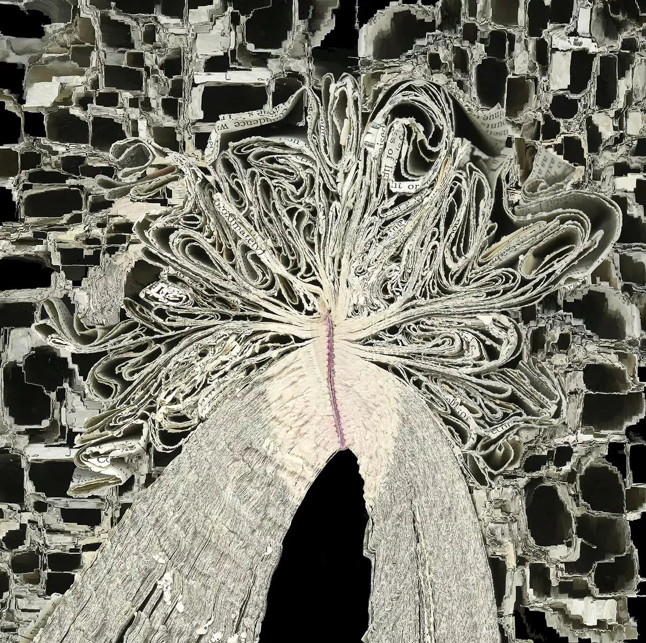 Cara Barer, &ldquo;Glitched&rdquo;  archival photographic print on Hahnemuhle Photo Rag paper, 36 x 36 inches, ed. 1/9 2022