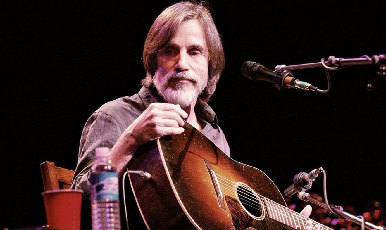Jackson Browne, shown here contemplating whether to have a sip of water or whatever might be in the red solo cup, will perform on Friday at the Smart Financial Centre.  Shows from Kenny Wayne Shepherd, Sue Foley, Shania Twain and X are also on tap this week.
