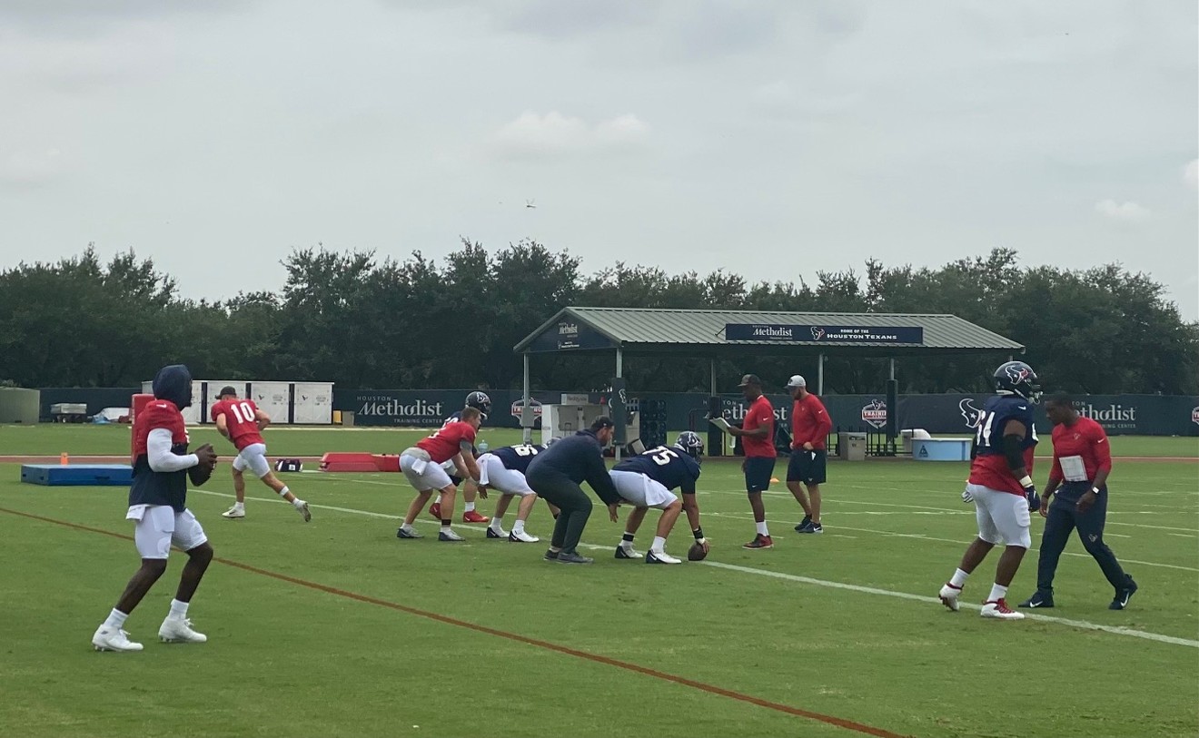 Deshaun Watson was not on the practice field for the first time this training camp on Tuesday.
