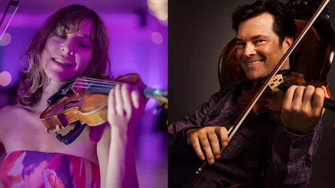 Image: Dynamic Duo - Violinist Dina Nesterenko and Violist Mark Landson