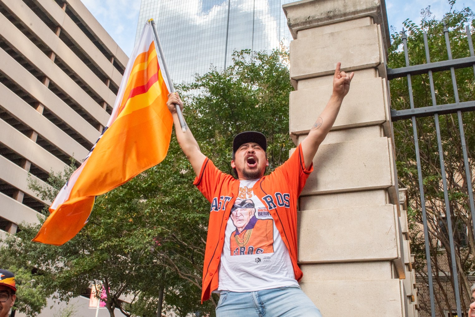 Fans Pack Downtown For Astros Parade