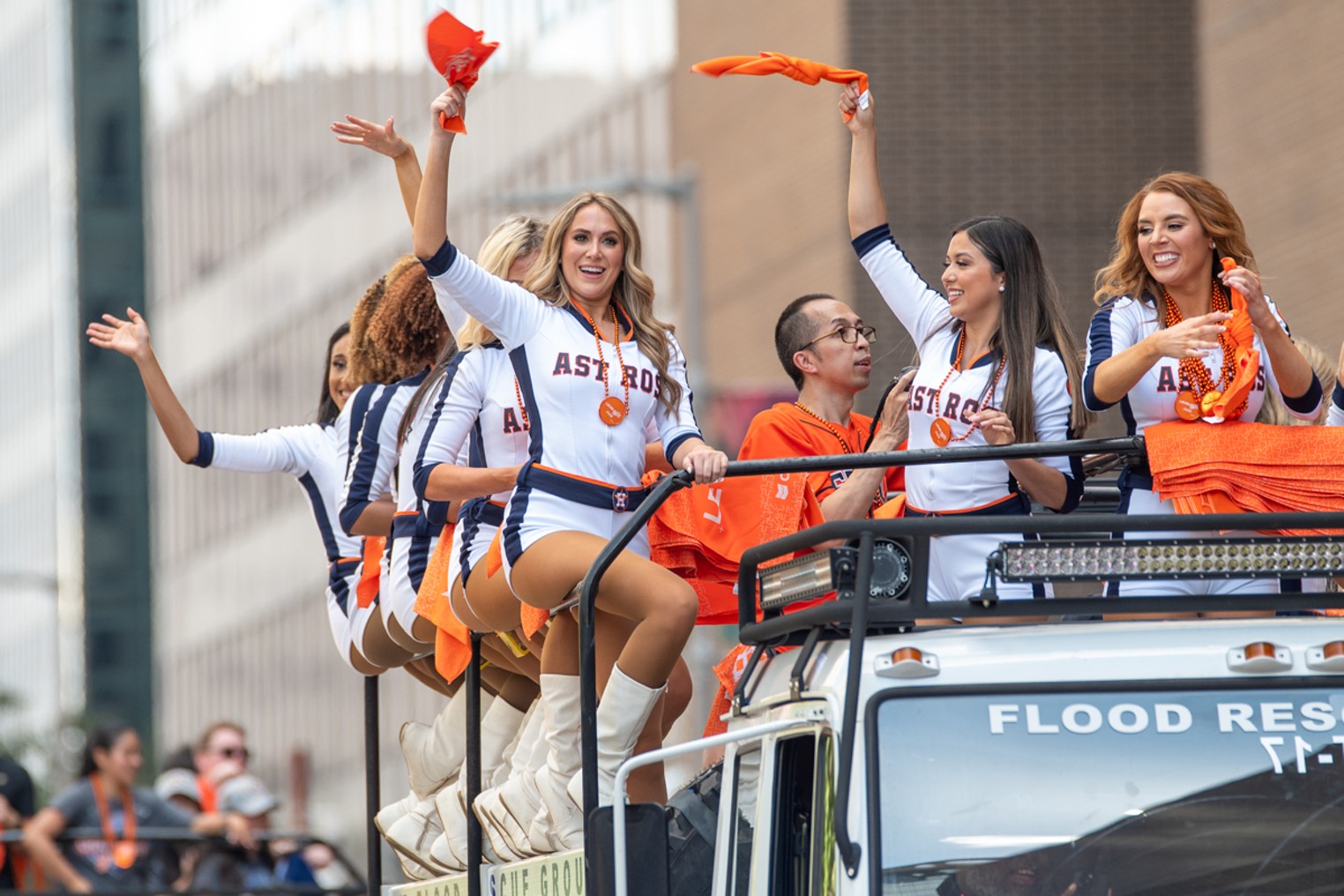 Fans Pack Downtown For Astros Parade