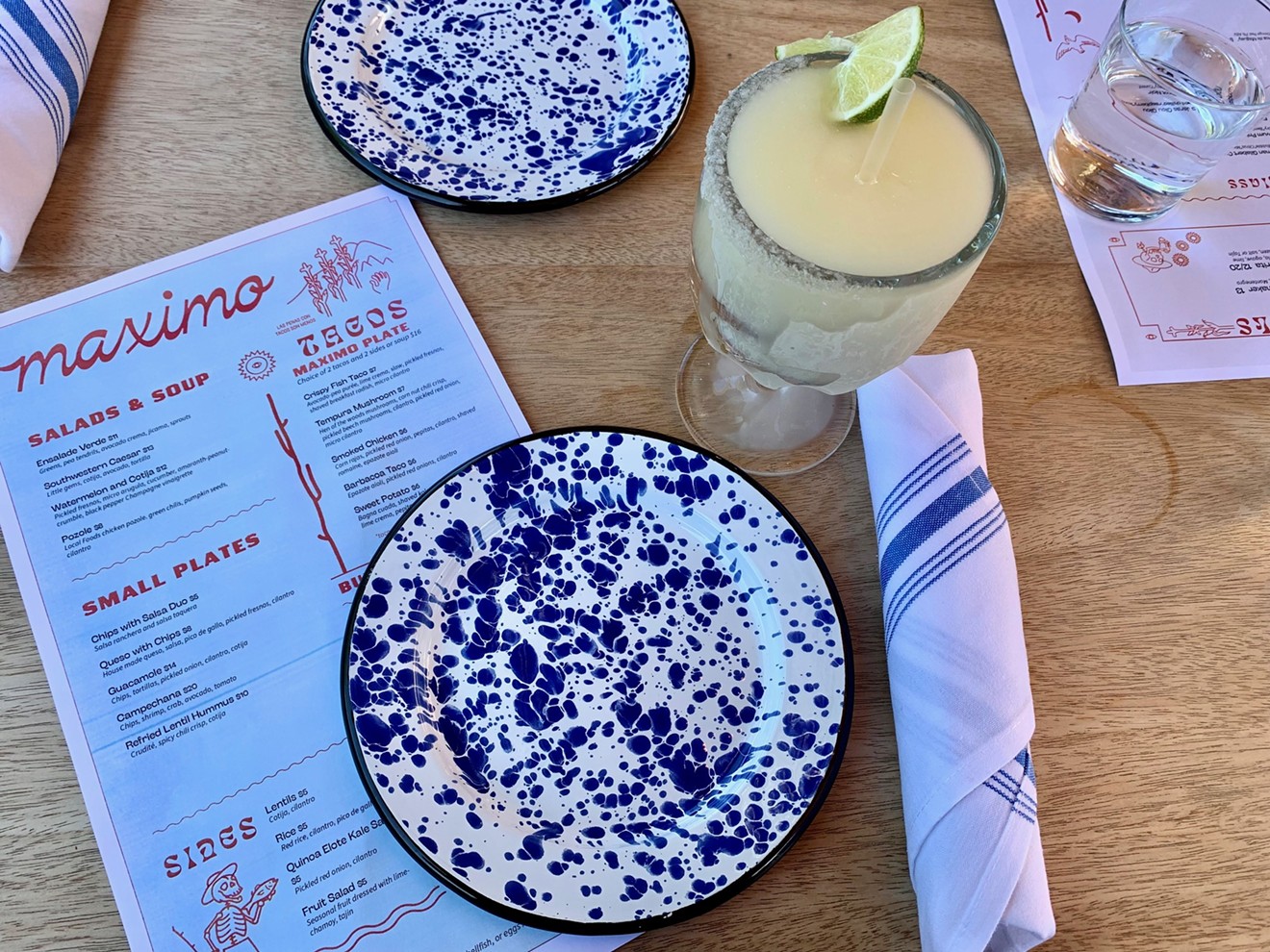 Nice napkins and pretty plates make a difference.