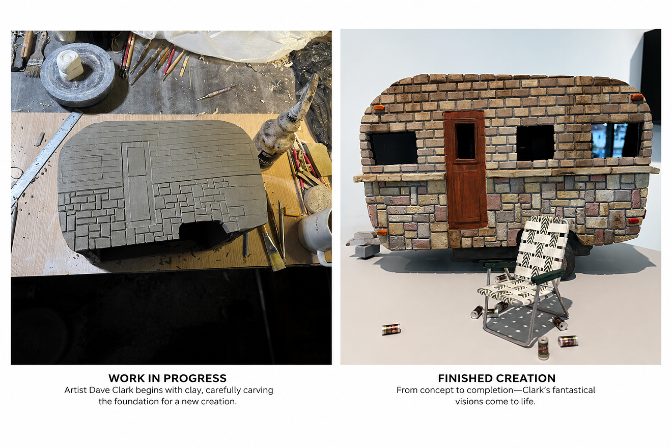"From Clay to Creation: Inside Dave Clark's Process"