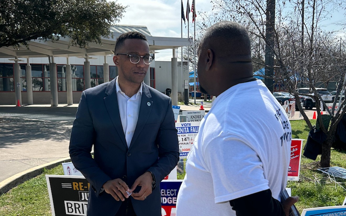 Harris County Attorney Christian Menefee ran for re-election against challenger Umeka Lewis.