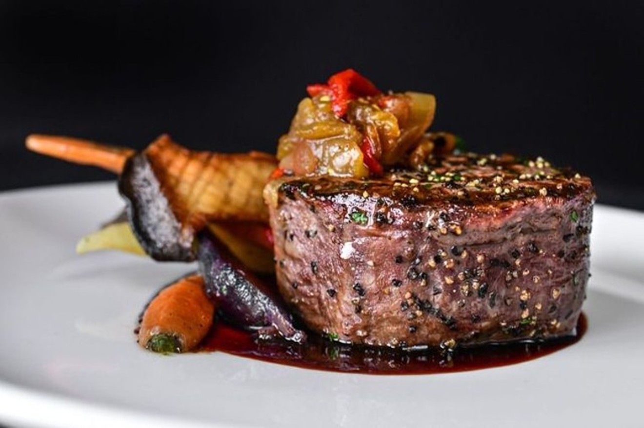 Brennan's mesquite-grilled filet will impress your dinner companion.
