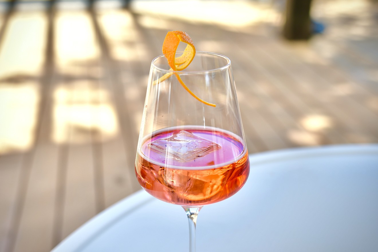 Heights & Co. offers its signature rosé cocktail, The Spritz.