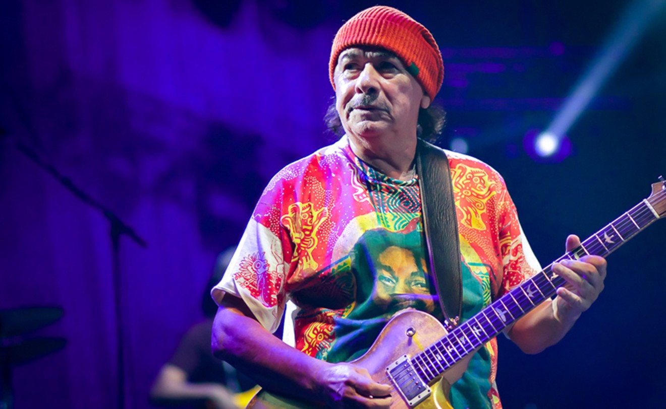 Last Night: Santana and the Arc Angels at The Woodlands Pavilion