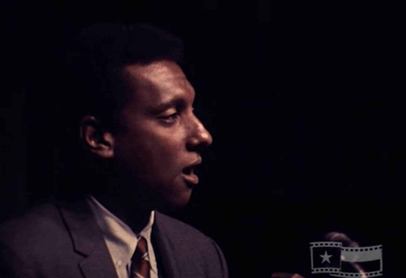 Kwame Ture at Houston Universities - KHOU-TV Collection (1967). Still image courtesy of Texas Archive of the Moving Image.