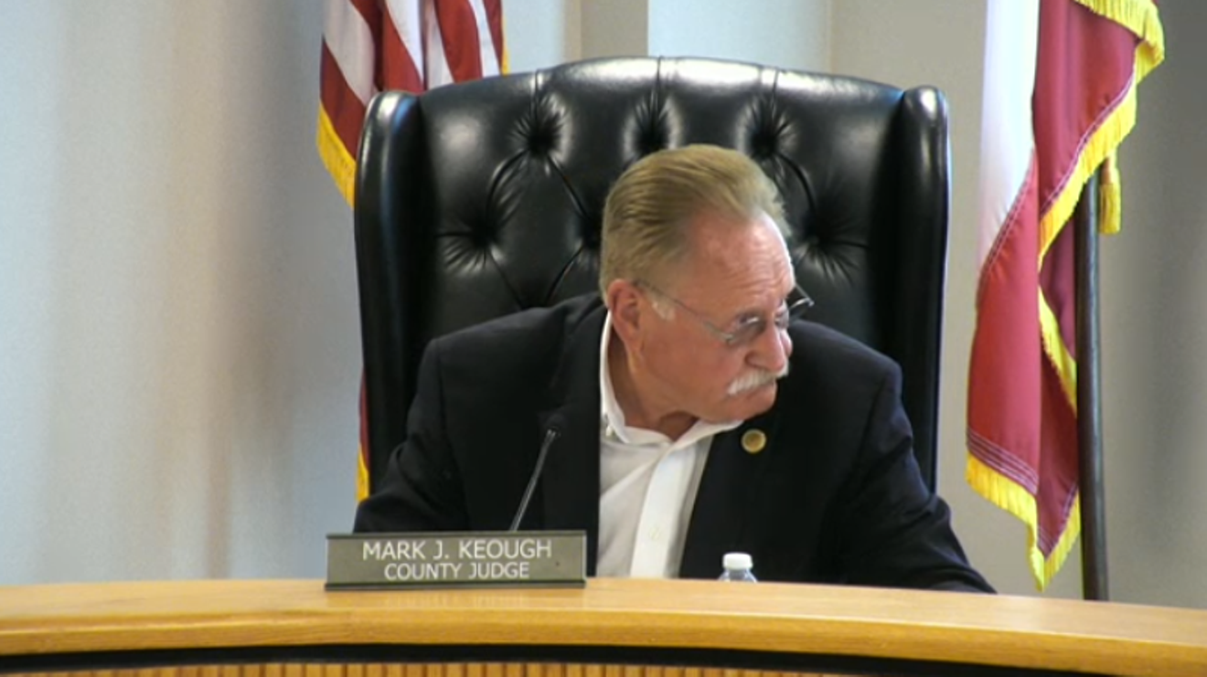 Montgomery County Judge Mark Keough made the initial proposal for the new citizen's review policy.