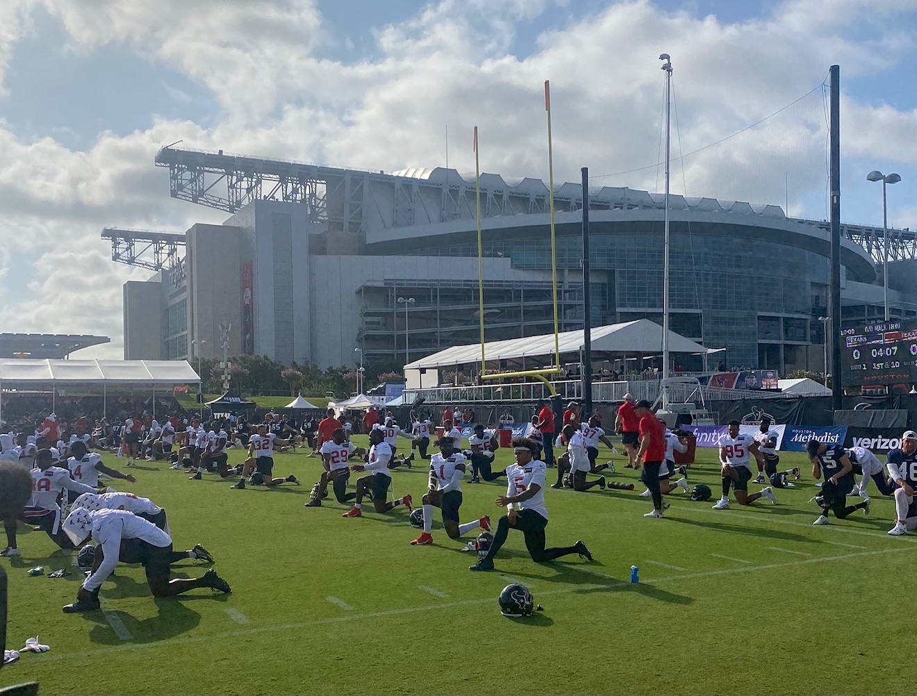 The Houston Texans have just four training camp practices