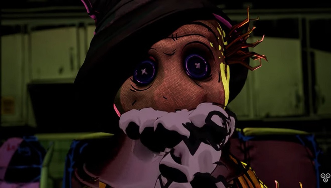 Oz's Scarecrow is enjoying a little fire in the new trailer.