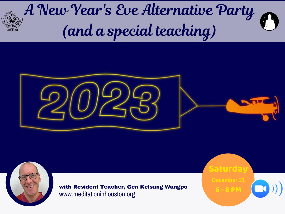 New Year’s Eve Alternative Party with Gen Kelsang Wangpo