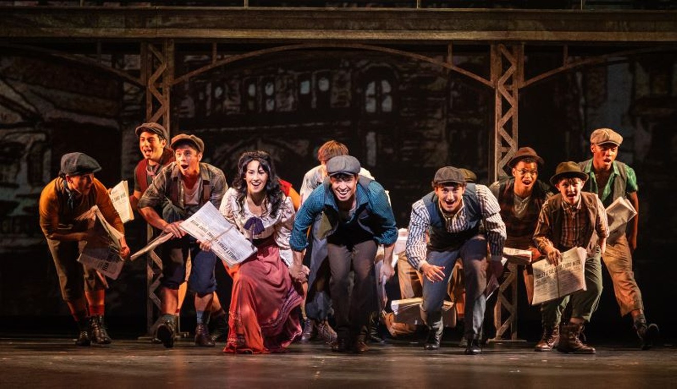 The cast of Newsies at TUTS