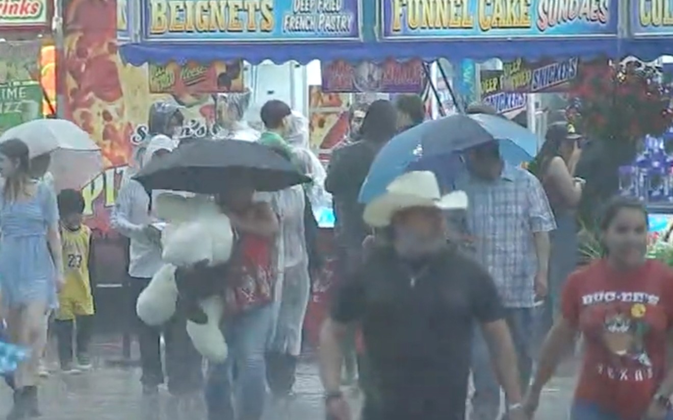 It was not all fun and games as strong storms took over at RodeoHouston's Carnival on Friday night.