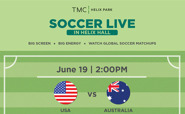 Image: Soccer LIVE in Helix Hall | USA vs. Australia