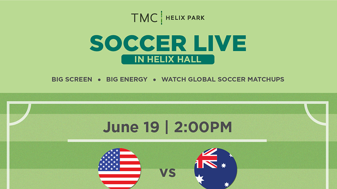 Image: Soccer LIVE in Helix Hall | USA vs. Australia