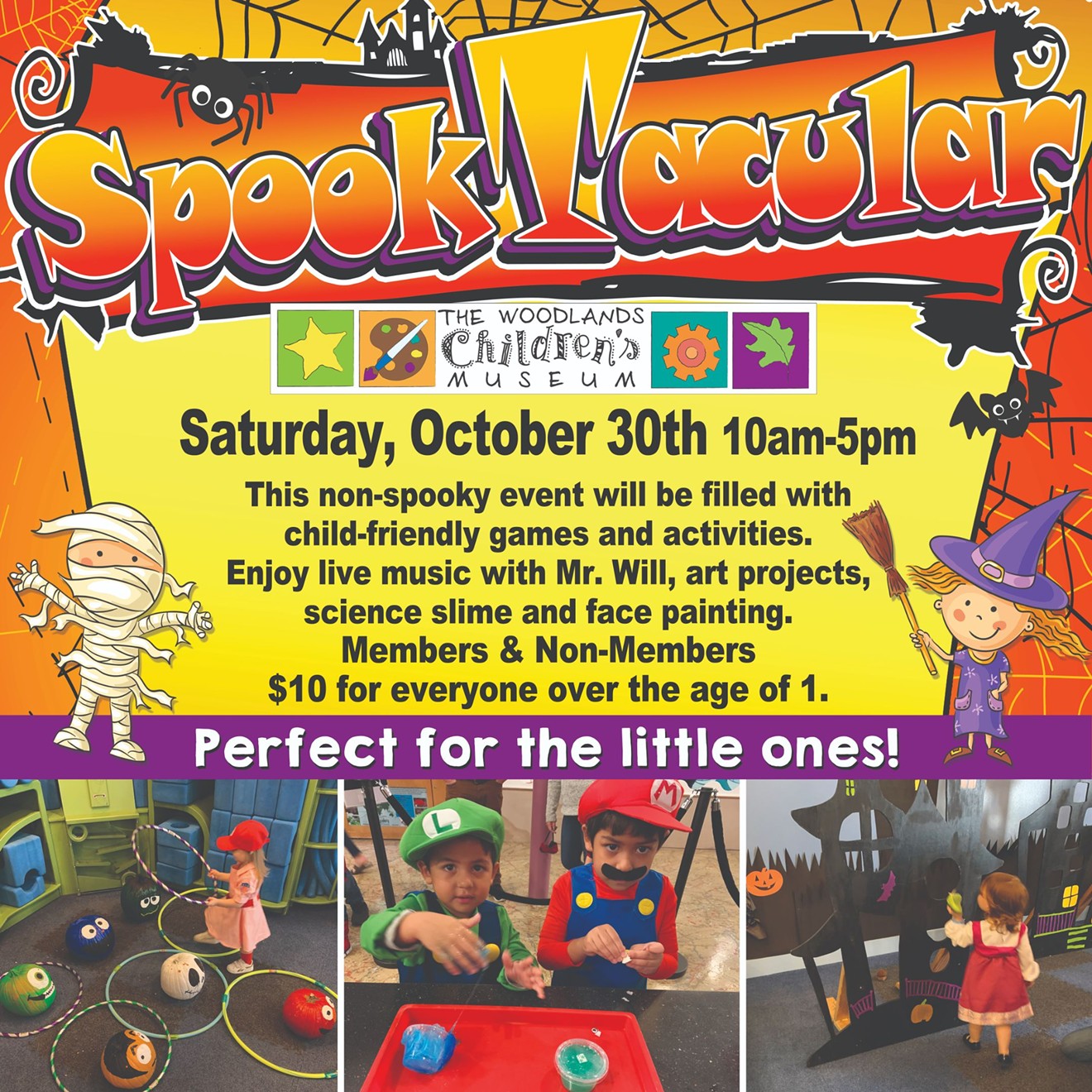 SpookTacular event for the little ones under 7.