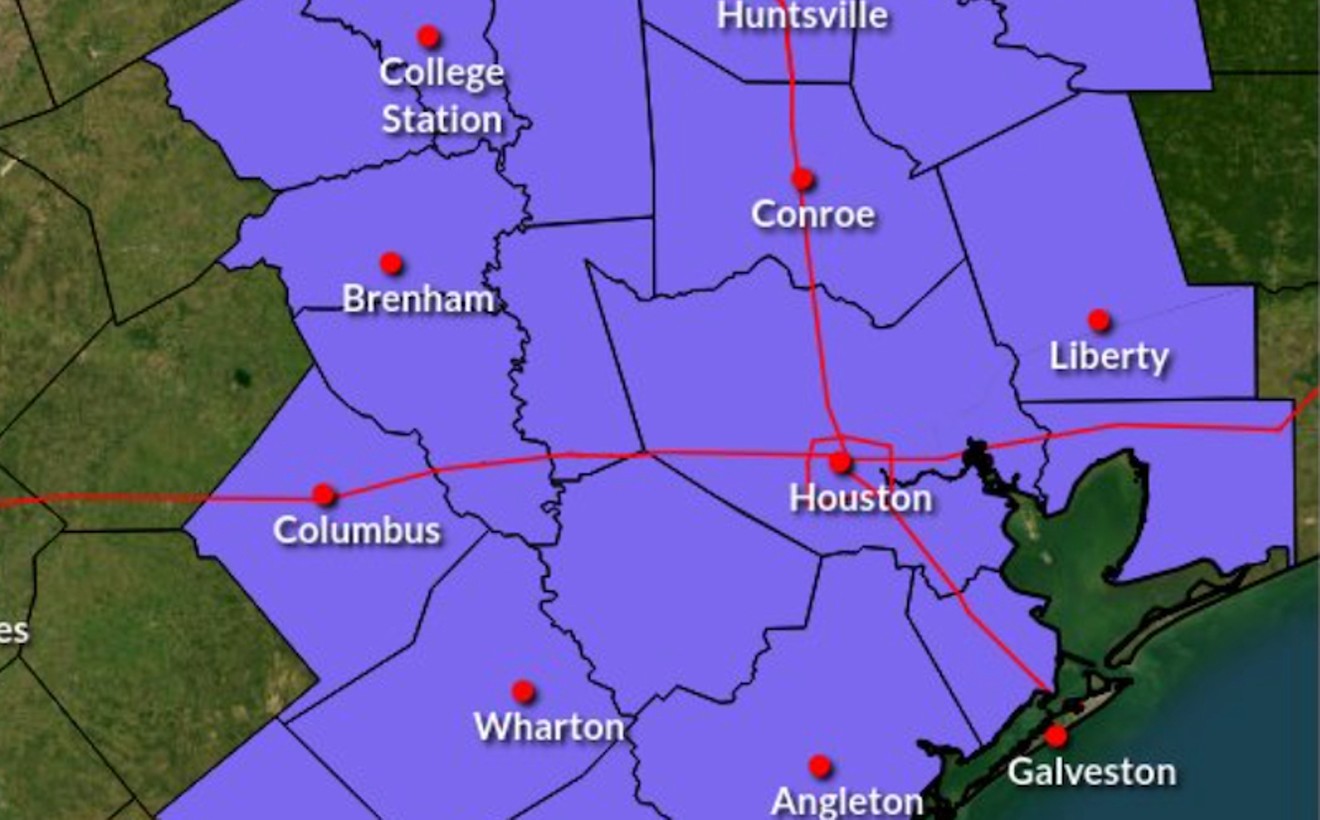 Ahead of the frosty conditions, The National Weather Service that services Houston and Galveston put parts of Southeast Texas under a Winter Weather advisory.