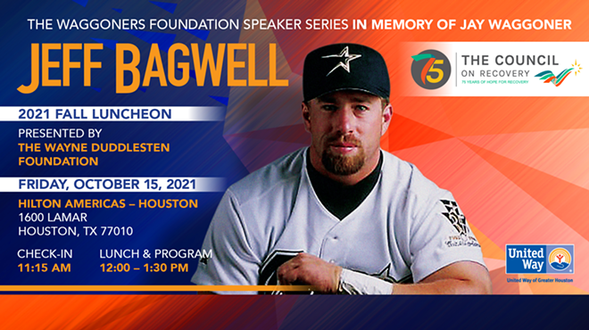 The Council on Recovery's 2021 Fall Luncheon with Jeff Bagwell