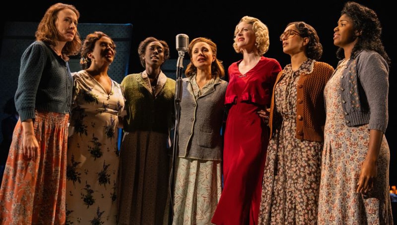 The cast of Girl From the North Country at Broadway at the Hobby