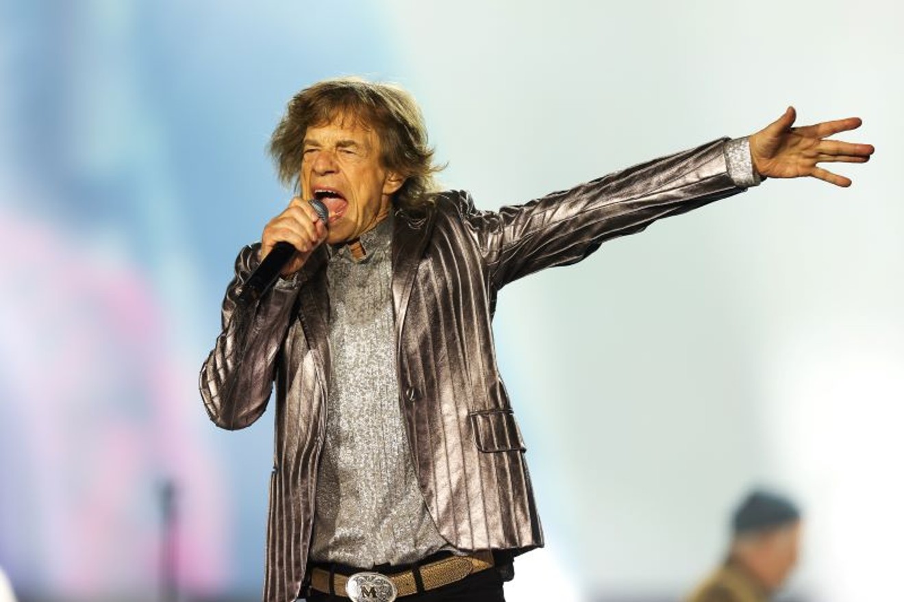 Mick Jagger came out onstage like he was fired out of a canon.