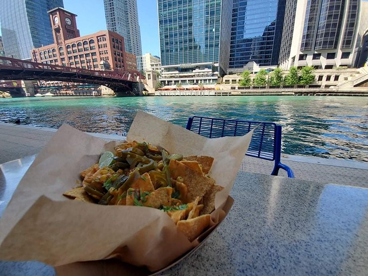 The river breeze was lovely. The midwestern nachos were not. - PHOTO BY MEGHAN DAVENPORT