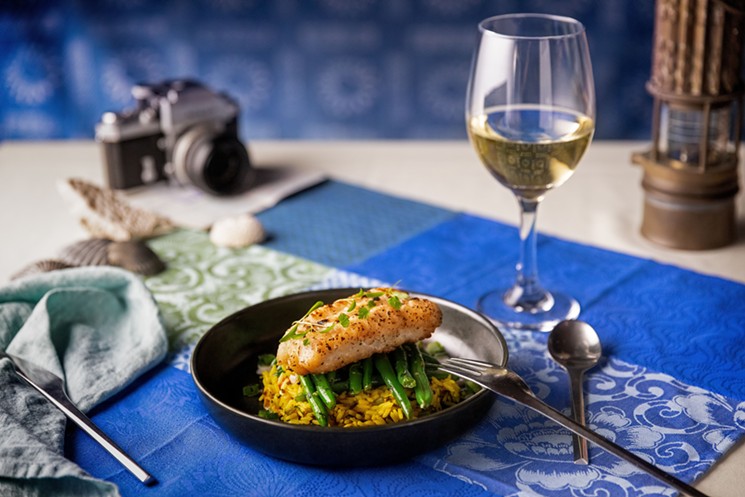 Pan-seared Cod fits the coastal theme. - PHOTO BY RAUL CASARES