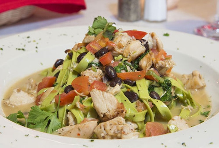The Pasta alla Bellissimo gets a hit of Mexican flavors. - PHOTO BY TROY FIELDS