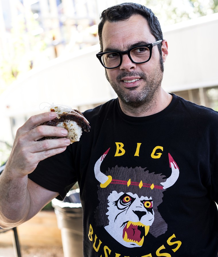 Aaron Franklin, pitmaster extraordinaire, will be in Houston for a Loro preview. - PHOTO BY LOGAN CRABLE