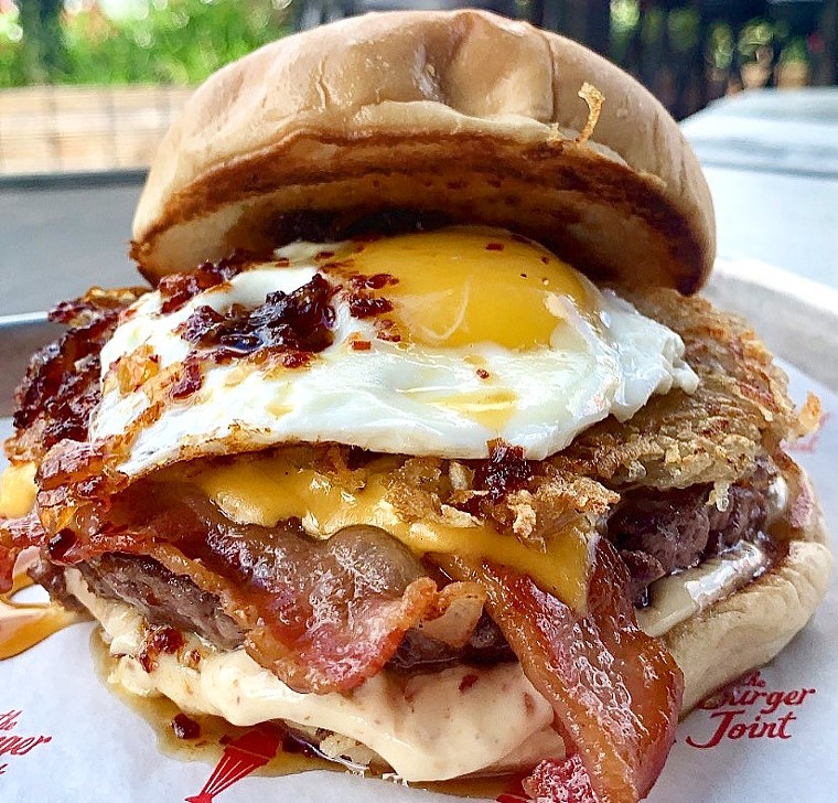 The Breakfast Burger debuted at all three locations December 1. - PHOTO BY RACHAEL WRIGHT