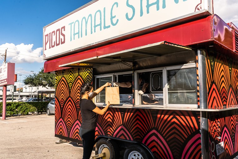 Picos' Tamale Stand is back for the season. - PHOTO BY MICHAEL ANTHONY