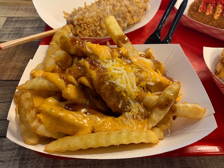The Krazy Fries are a perfect munchie for partakers of the wacky tobaccy. - PHOTO BY LORRETTA RUGGIERO