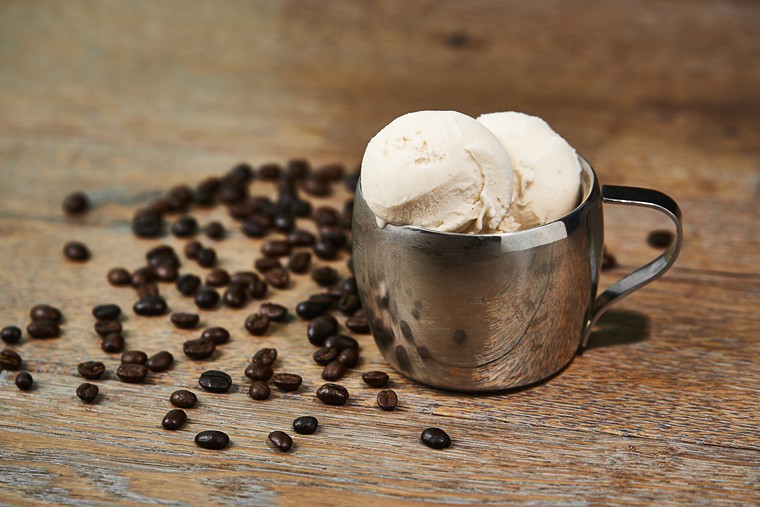 Coffee ice cream - PHOTO BY ANNIE RAY