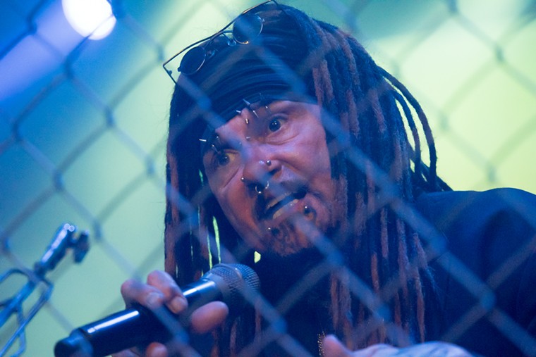 Al Jourgensen and Ministry had to be caged. - PHOTO BY JACK GORMAN