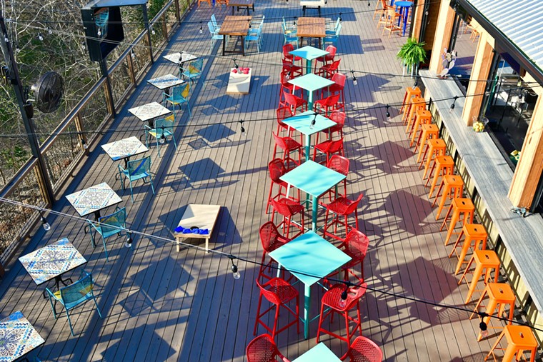Now that's what we call a patio. - PHOTO BY ALEX MONTOYA