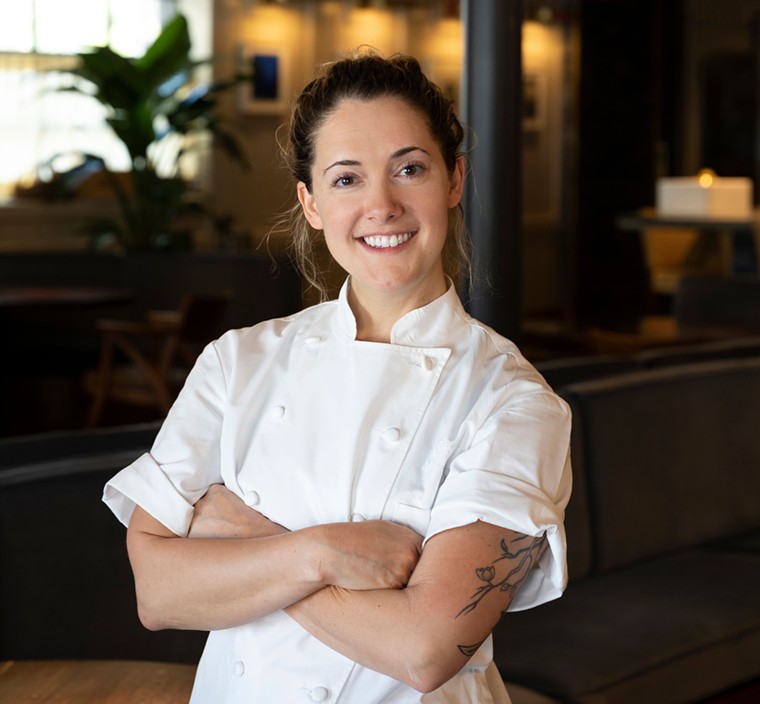 Marie Riddle leads the pastry program at Bludorn. - PHOTO BY JULIE SOEFER