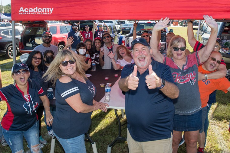 Tailgating at Texans games is often more fun than the games themselves! - JACK GORMAN