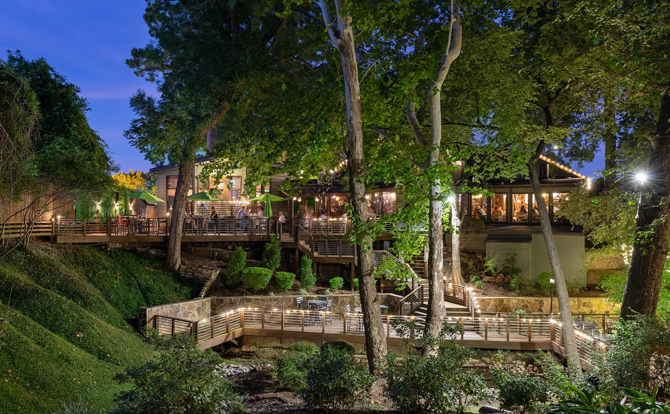 Consider booking a table for two at one of Houston's most romantic restaurants, Rainbow Lodge.