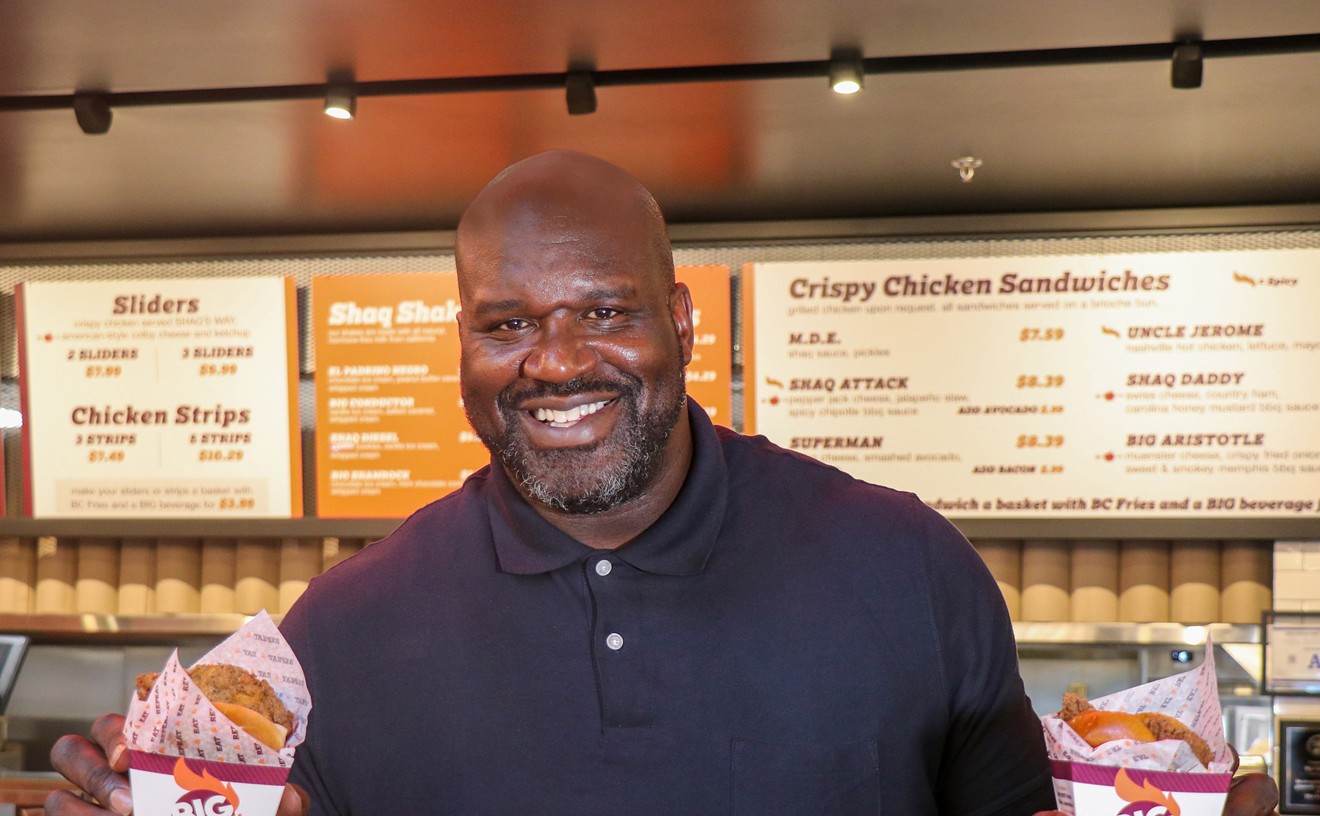 Shaquille O'Neal has all the chicken feels.