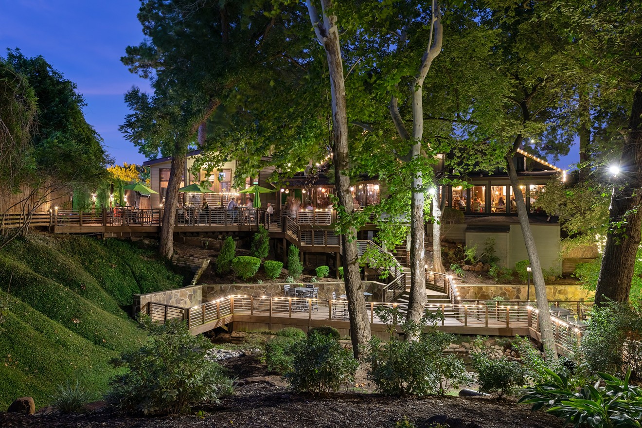 Consider booking a table for two at one of Houston's most romantic restaurants, Rainbow Lodge.