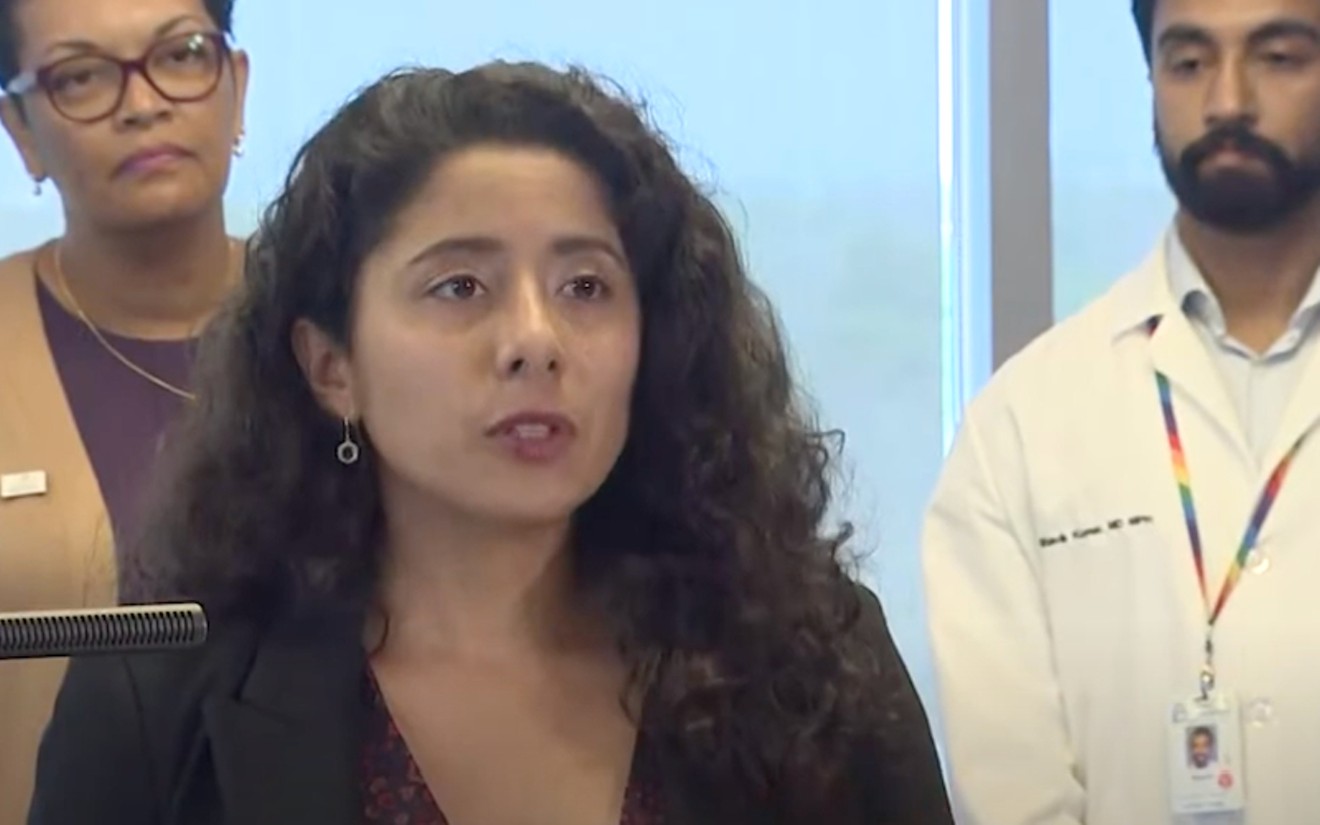 Harris County Judge Lina Hidalgo announced the proposed fund that would aim to assist access to reproductive care at a press conference on Monday.