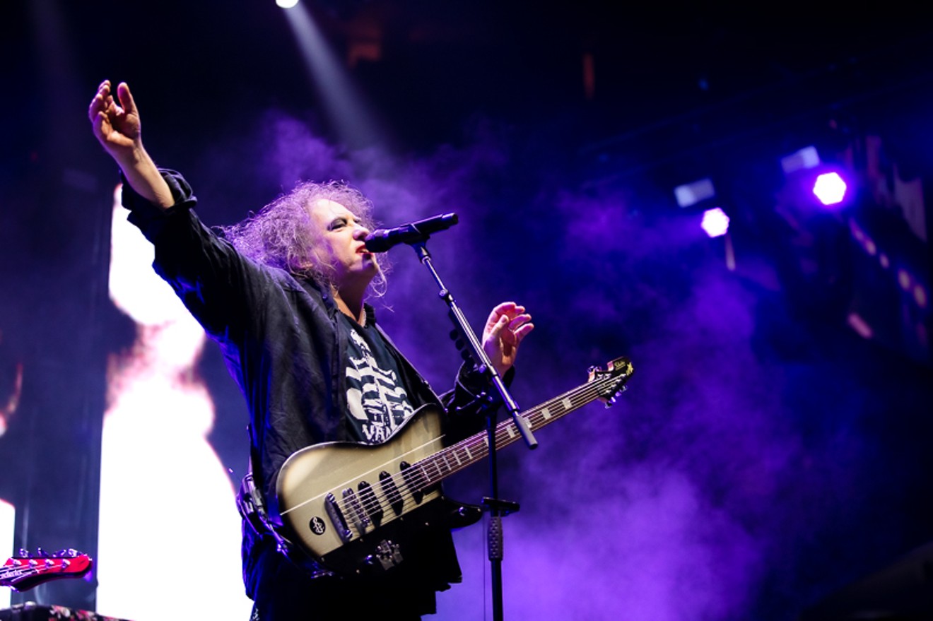 The Cure at Toyota Center played songs from their catalog of over forty years.